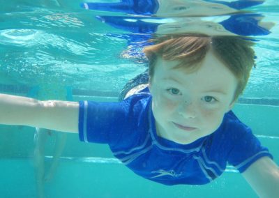 More underwater swim lessons